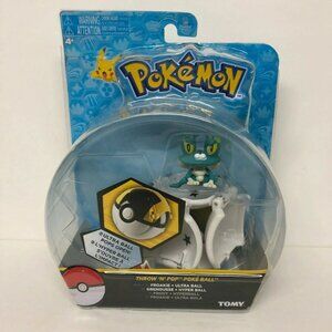 POKEMON Poke Ball Throw N Pop FROAKIE Toy TOMY Brand New Sealed in Package